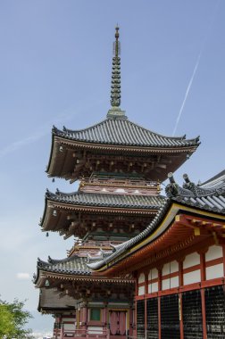 Kyoto, Japonya 'daki kiyomizu-dera tapınağı.
