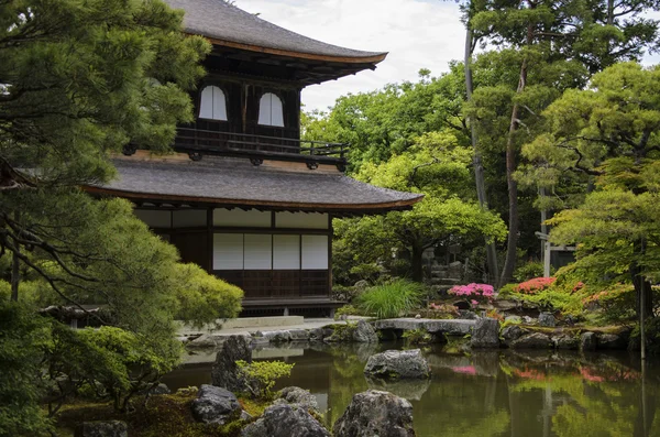 Templo Ginkaku-ji en Kyoto, Japón — Foto de Stock