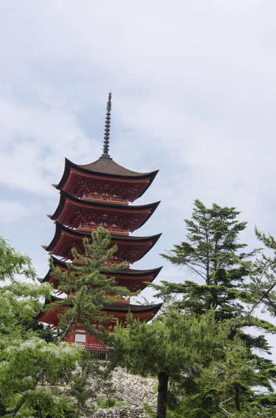 Santuario de Itukushima en Hiroshima, Japón — Foto de Stock