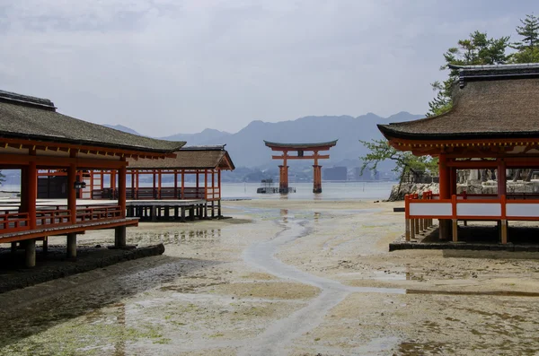 Santuario de Itukushima en Miyajima, Japón — Foto de Stock