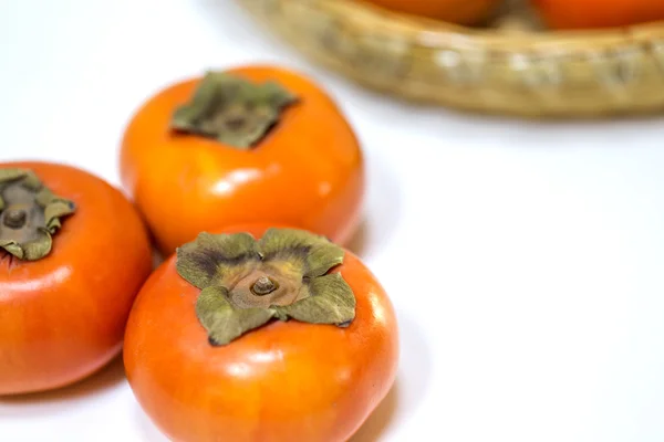 Fresh ripe persimmons — Stock Photo, Image