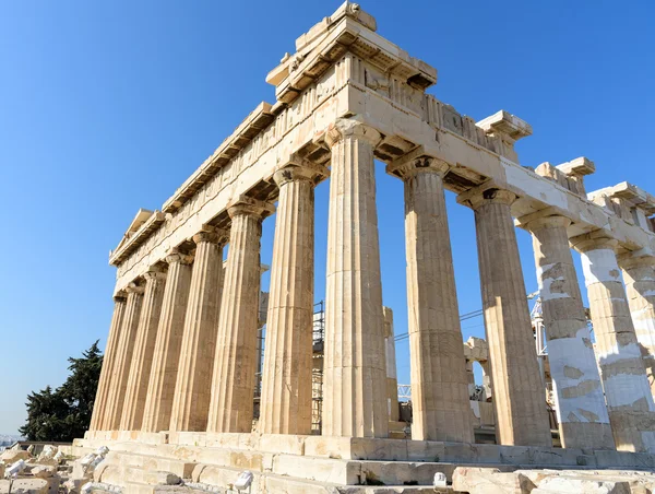 Chrám Parthenon v Akropolis v Athénách, Řecko — Stock fotografie