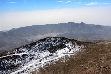Caldera yanardağ El Teide adada Tenerife, İspanya