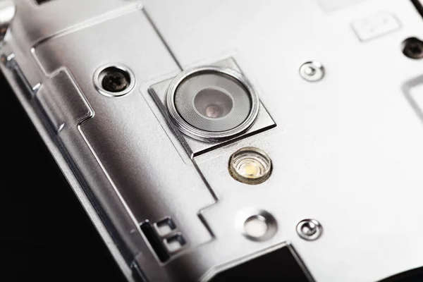 Smartphone Rozebrán Fotoaparát Objektiv Makro Extrémní Detailní Záběr Mobilní Telefon — Stock fotografie
