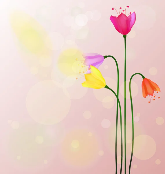 Bahar ve çiçek — Stok Vektör