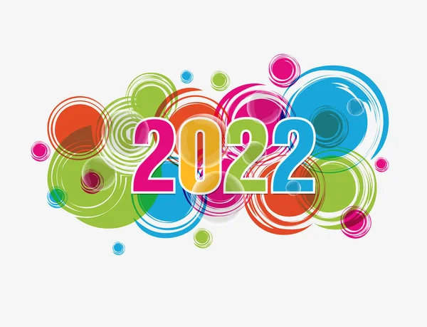 Felice Anno Nuovo 2022 Sfondo Numeri Dorati Brillanti Con Coriandoli Illustrazioni Stock Royalty Free