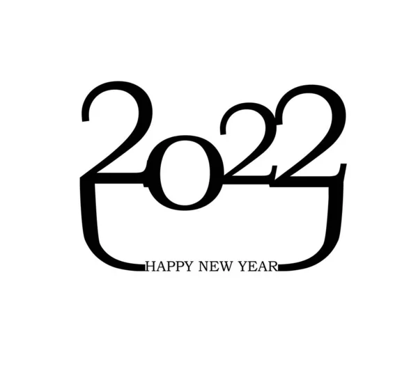 Felice Anno Nuovo 2022 Sfondo Numeri Dorati Brillanti Con Coriandoli Vettoriale Stock