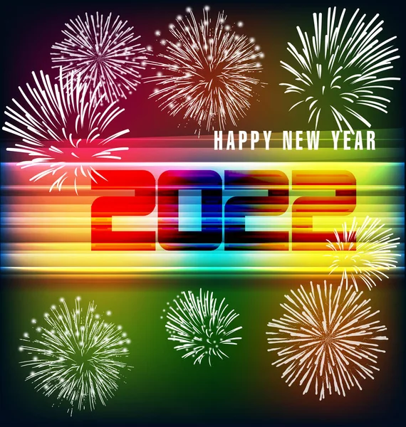 Felice Anno Nuovo 2022 Sfondo Numeri Dorati Brillanti Con Coriandoli Grafiche Vettoriali
