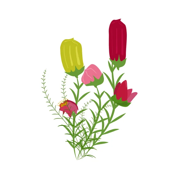 Férias de primavera com flores — Vetor de Stock