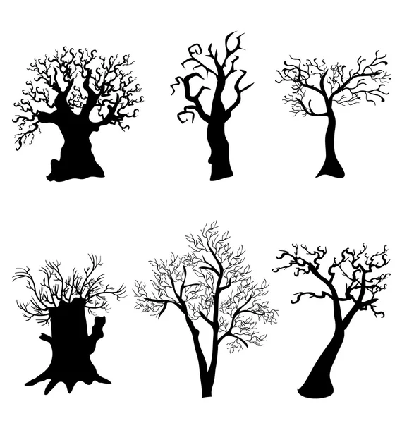 Árbol halloween — Vector de stock