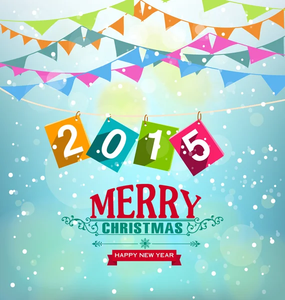 Merry Christmas and Happy New Year — Stock Vector