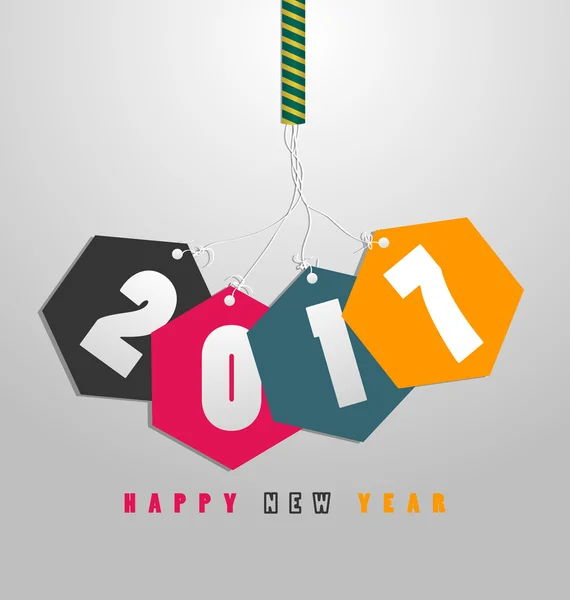 Feliz año nuevo — Vector de stock