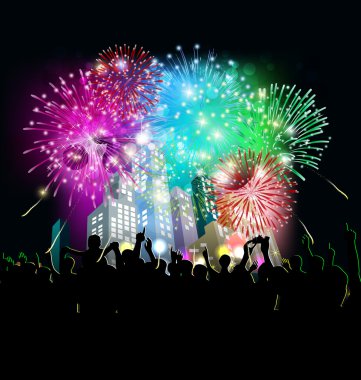 Havai fişeklerle mutlu yıllar