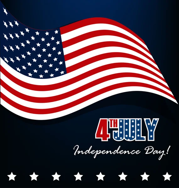 Dört Temmuz havai fişek arka plan ile