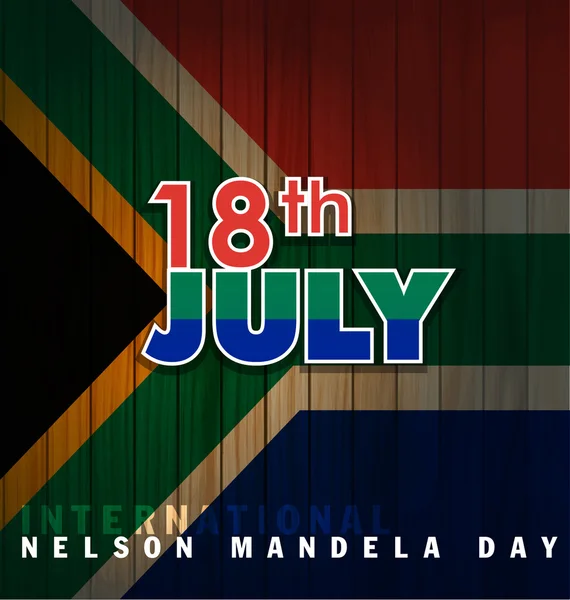 Día de Nelson Mandela — Vector de stock