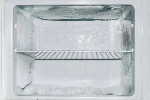 Freezer Snow Ice Mass Walls Refrigerator — Stock Photo, Image