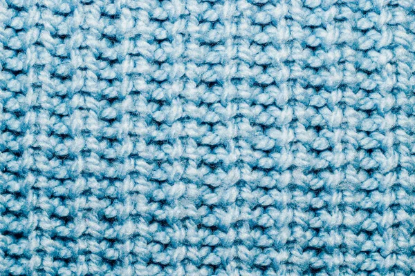 Pull Ajouré Tricoté Texture Bleue — Photo