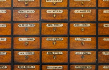 Eczacı ahşap göğüs