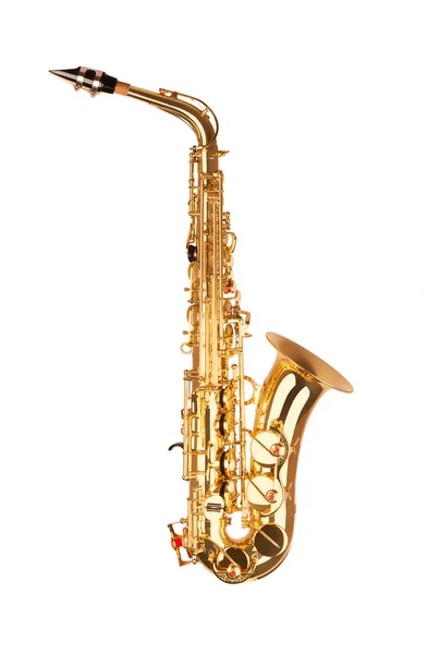 Saxofone alto em luz suave — Fotografia de Stock