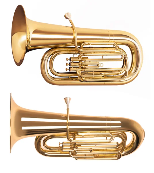 Golden tuba — Stock Photo, Image