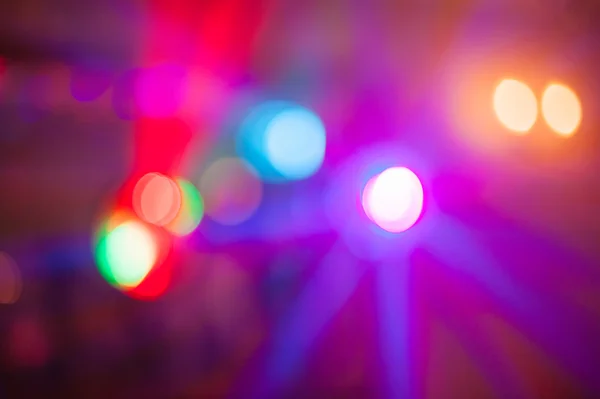 Disco klub barevné světlo se zvláštními efekty — Stock fotografie