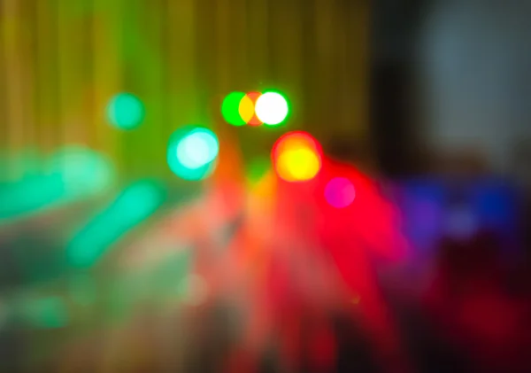 Lumière disco club couleur avec effets spéciaux — Photo