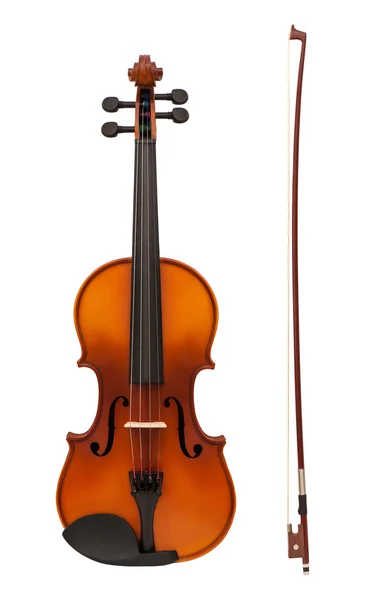 Classical modern Violin with fiddlestick — Stock Photo, Image