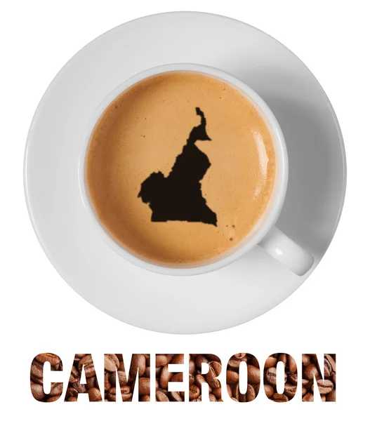 Cameroon map drawing art — Stock Photo, Image