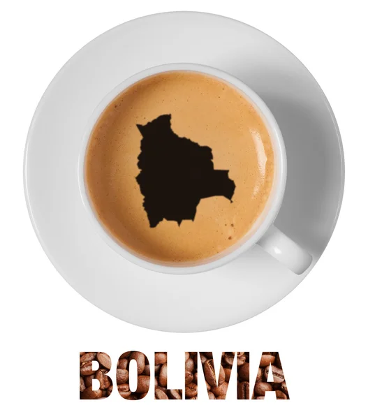 Bolivia map drawing art — Stock Photo, Image