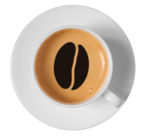 Kahve çekirdeği çizim sanat — Stok fotoğraf