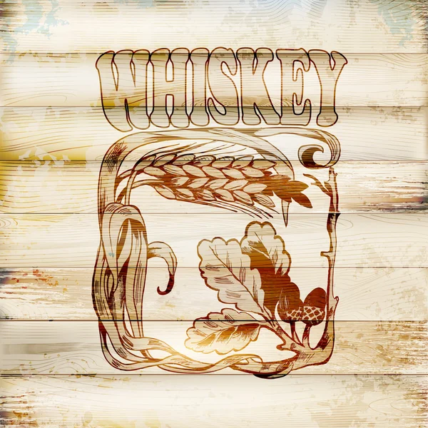 Symbole graphique du whisky — Image vectorielle