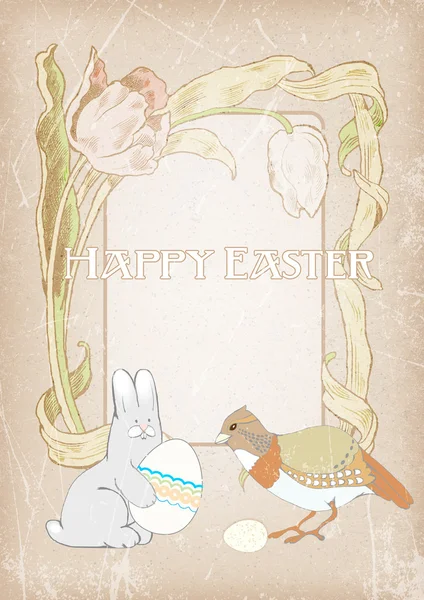 Képeslap Boldog Húsvétot — Stock Vector