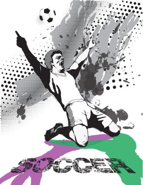 Oyuncu futbol sahasına