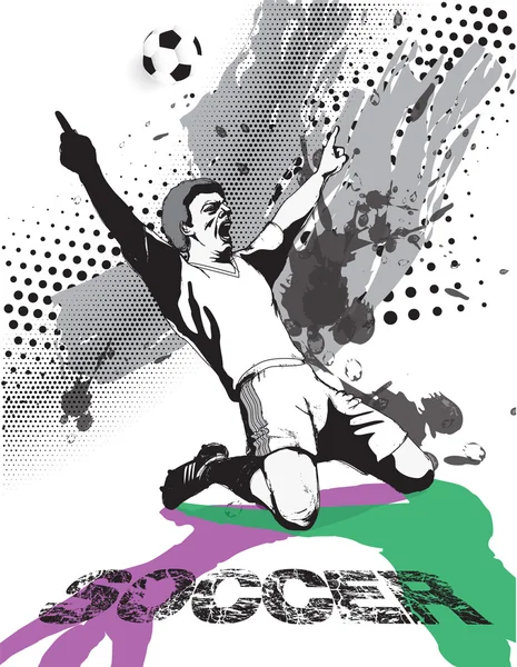 Oyuncu futbol sahasına