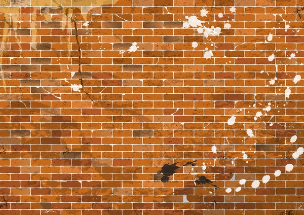 Брудні цегляна стіна — стоковий вектор
