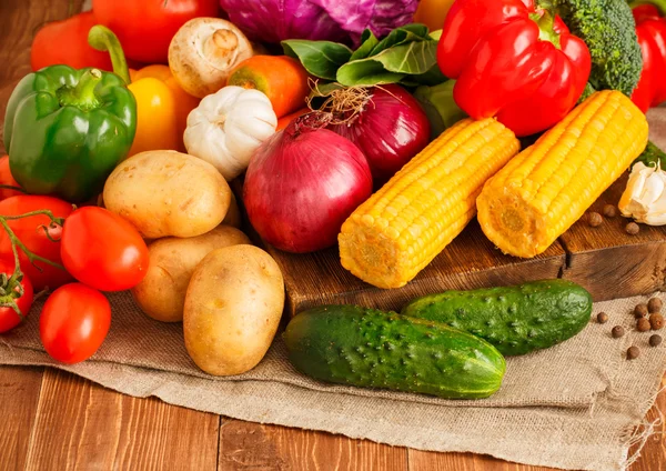 Große Menge Gemüse — Stockfoto
