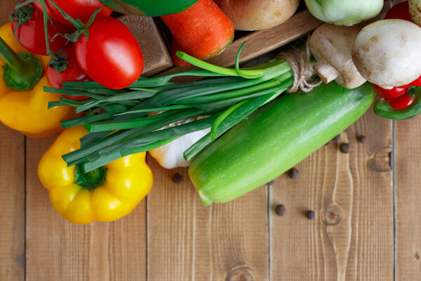 Big set of vegetables