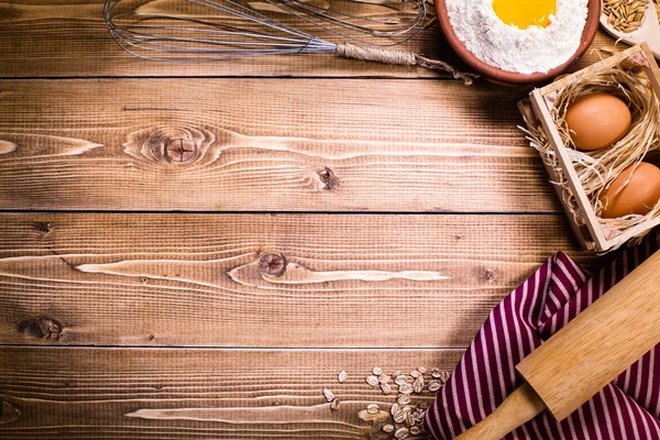 Alles, was man zum Backen braucht lizenzfreie Stockbilder