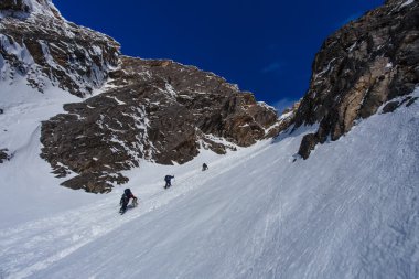 Dağların güzel manzarası.