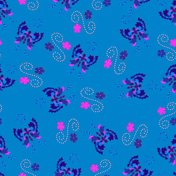 Sömlös fjäril på blått — Stockfoto