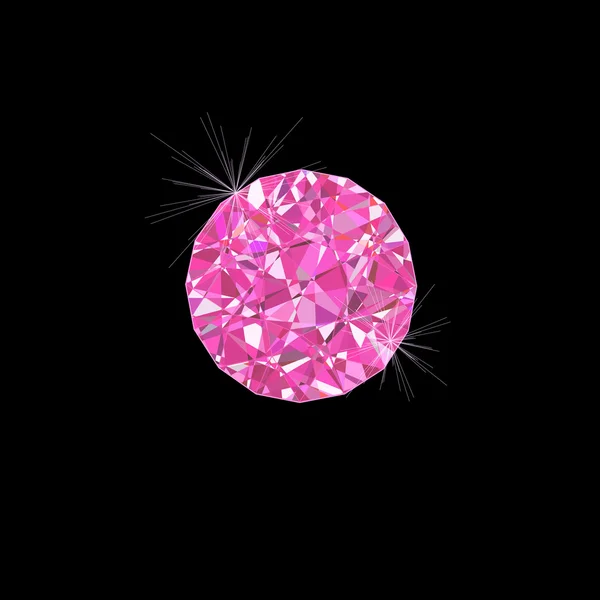 Piedra rosa — Vector de stock