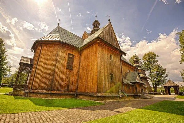 Ξύλινα ενοριακός ναός του Ευαγγελισμού της σύλληψη στο spytkowice, — Φωτογραφία Αρχείου