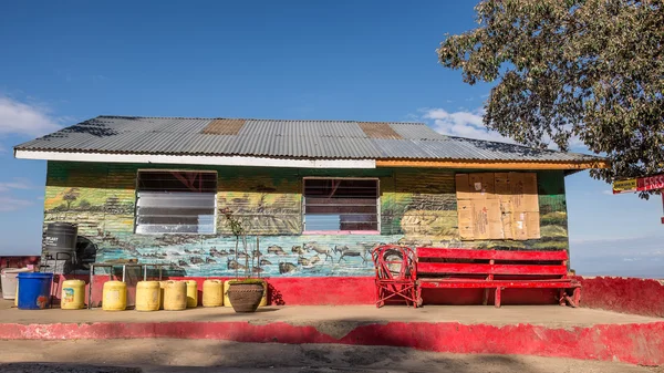 Cafe w Narok Mai-Mahiu Kamandura Road w pobliżu Great Rift — Zdjęcie stockowe