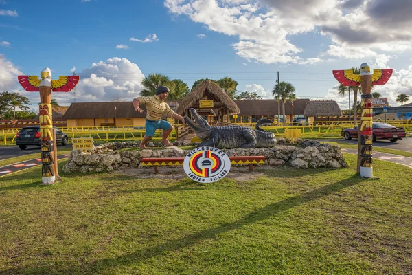 Miccosukee Indian Village, Miami, Florida — Stock Photo, Image