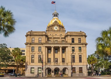 Savannah's City Hall, Georgia clipart