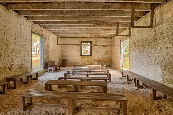 Interior of the Kingsley Plantation Barn — Stock Photo, Image