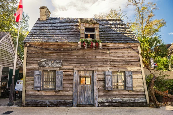 Oldest Schoolhouse en los Estados Unidos, St. Augustine, Florida — Foto de Stock