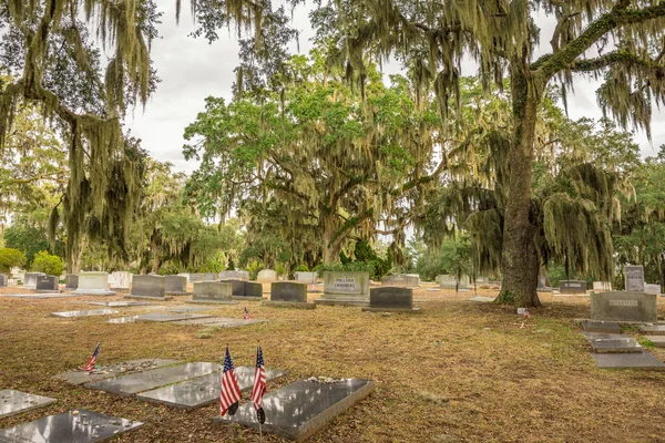 Sezione ebraica del cimitero di Bonaventura a Savannah, Georgia — Foto Stock