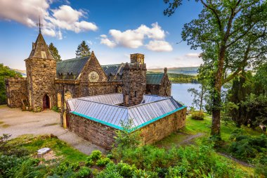St Conans Kirk located on the banks of Loch Awe,  Scotland