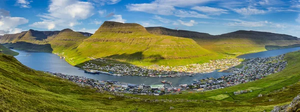 Şehir Klaksvik Faroe Adaları, Danimarka — Stok fotoğraf